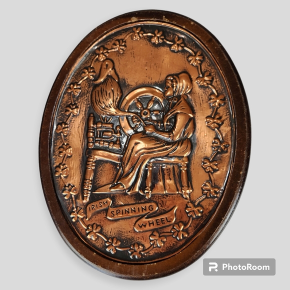 Vintage Eddie O'Neill Celtic Art Copper Murals (Set of 2) - Picture 2 of 10